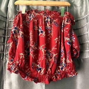 Floral crop top